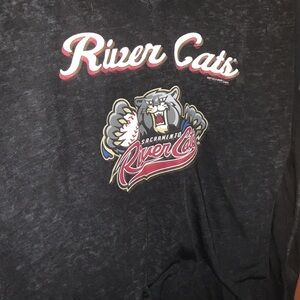 Sacramento River Cats Ladies Blouse Soft As A Grape baseball